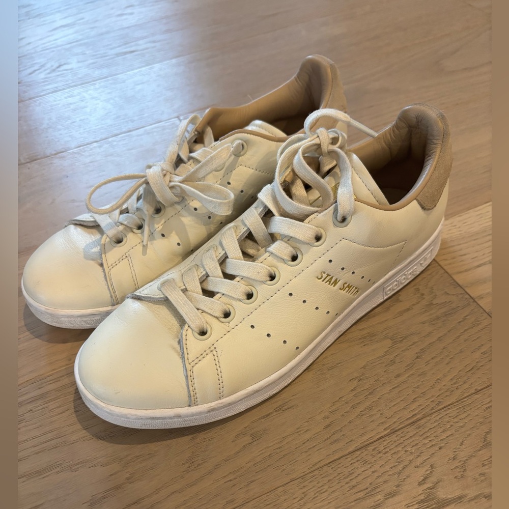 RARE!!! Adidas Stan Smith Cream Leather Sneakers